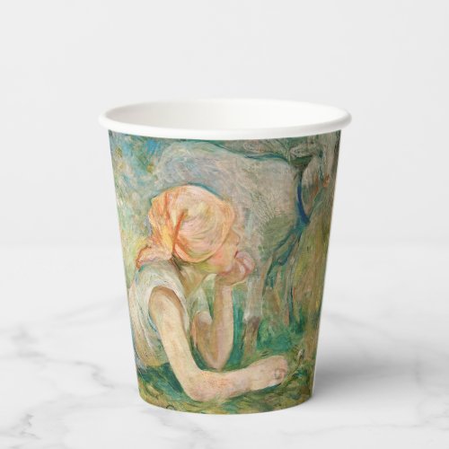 Berthe Morisot _ Shepherdess Resting Paper Cups