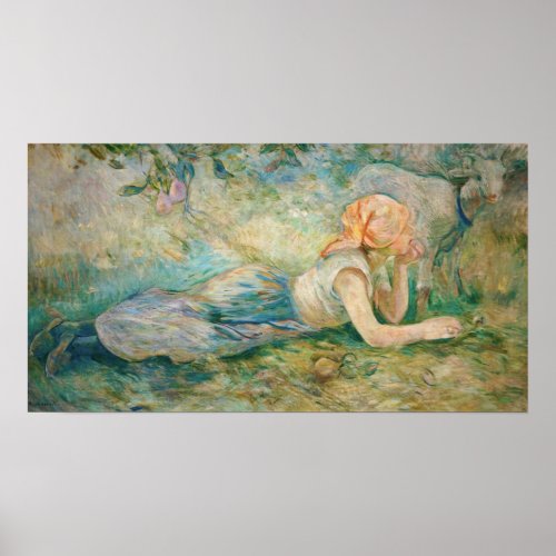 Berthe Morisot _ Shepherdess Resting Poster