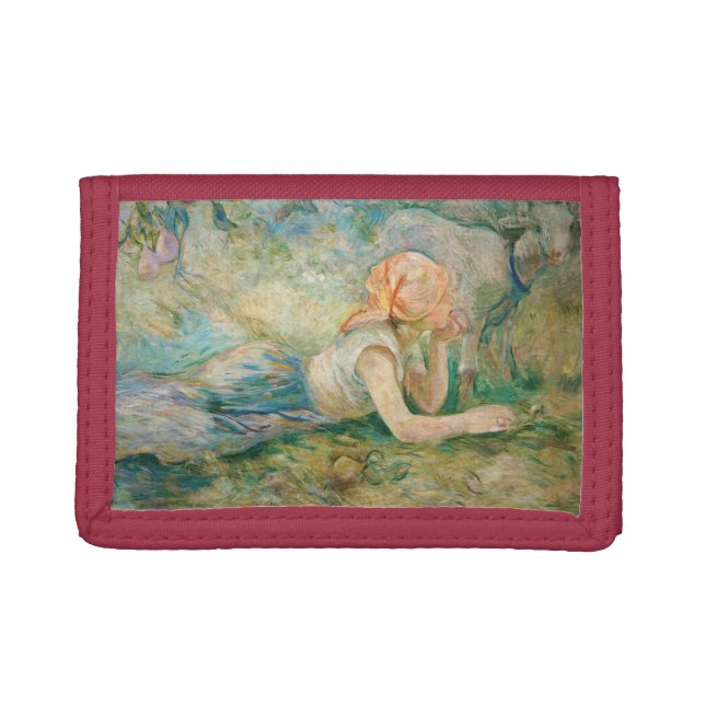 Berthe Morisot - Shepherdess Resting Trifold Wallet (Front)