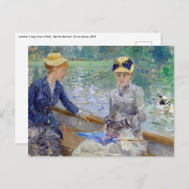 Berthe Morisot - Summer's Day Postcard (Front/Back)