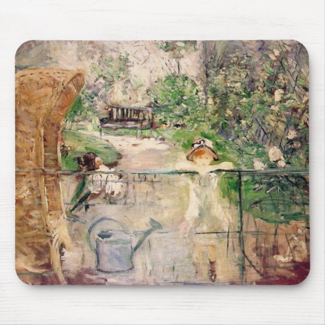Berthe Morisot The Basket Chair Mousepad (Front)