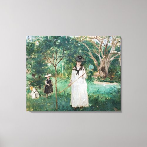 Berthe Morisot _ The Butterfly Hunt Canvas Print