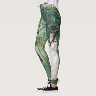 Berthe Morisot - The Butterfly Hunt Leggings