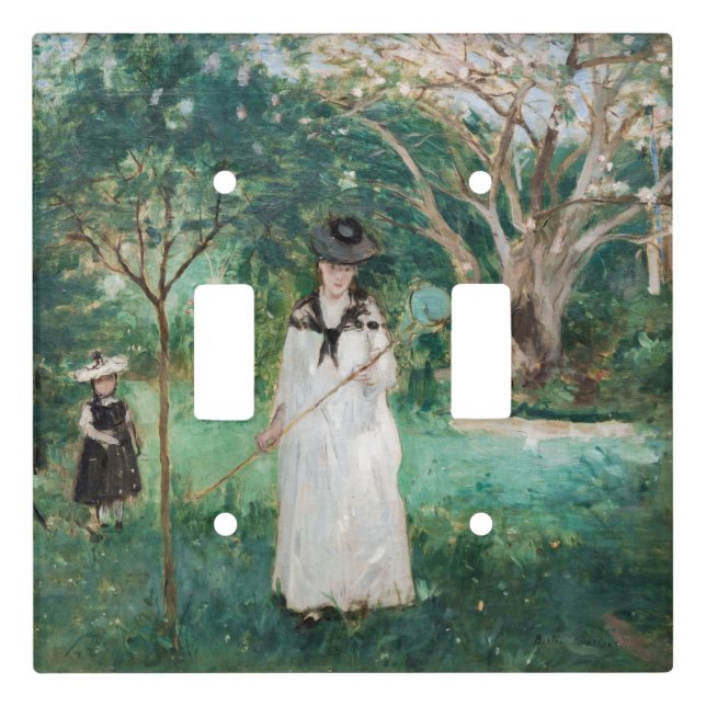 Berthe Morisot - The Butterfly Hunt Light Switch Cover (Front)