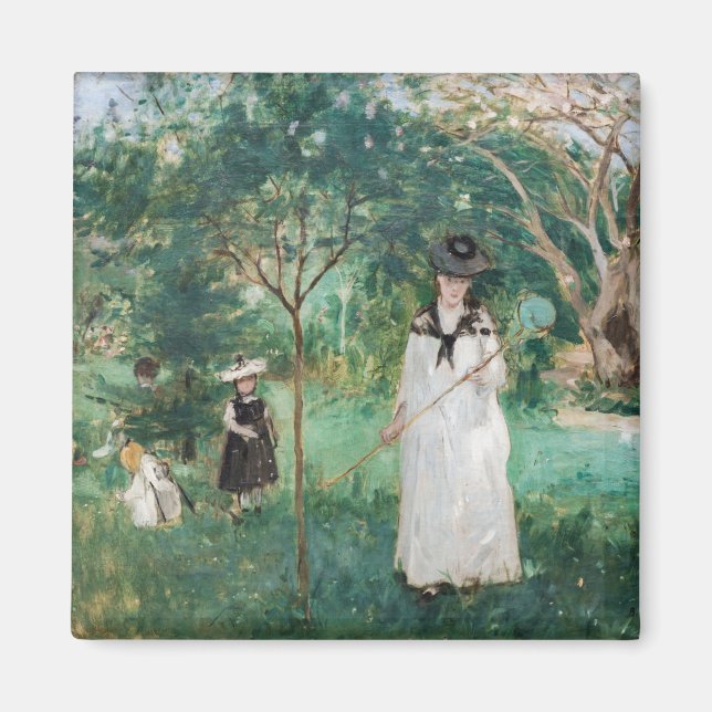 Berthe Morisot - The Butterfly Hunt Magnet (Front)