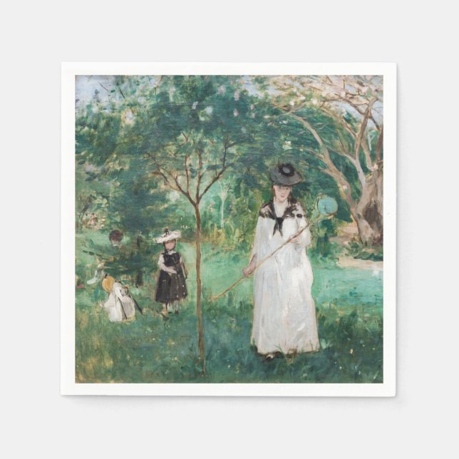 Berthe Morisot - The Butterfly Hunt Napkins (Front)