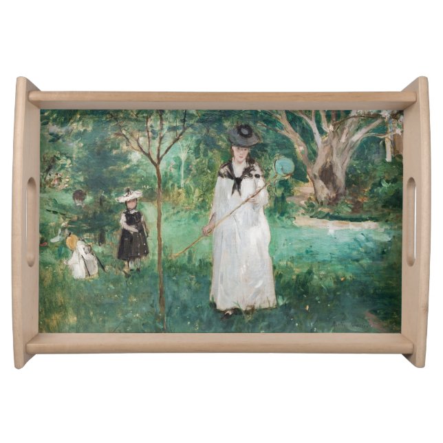 Berthe Morisot - The Butterfly Hunt Serving Tray (Front)