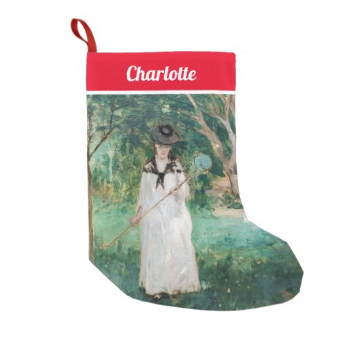 Berthe Morisot _ The Butterfly Hunt Small Christmas Stocking