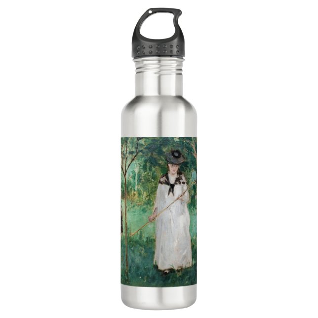 Berthe Morisot - The Butterfly Hunt Stainless Steel Water Bottle (Front)