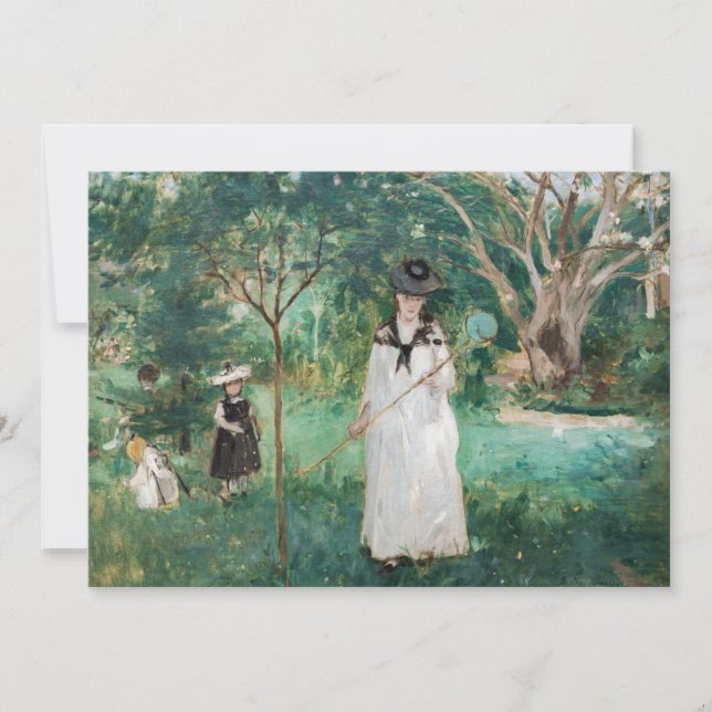 Berthe Morisot - The Butterfly Hunt Thank You Card (Front)