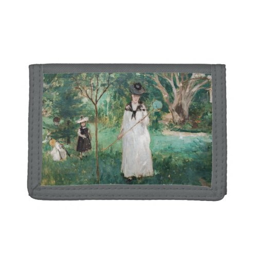 Berthe Morisot _ The Butterfly Hunt Trifold Wallet