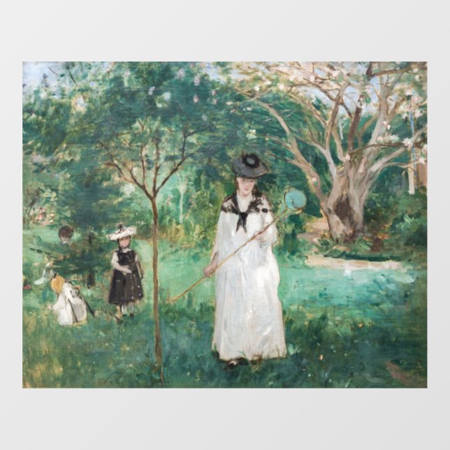 Berthe Morisot - The Butterfly Hunt Window Cling (Sheet)