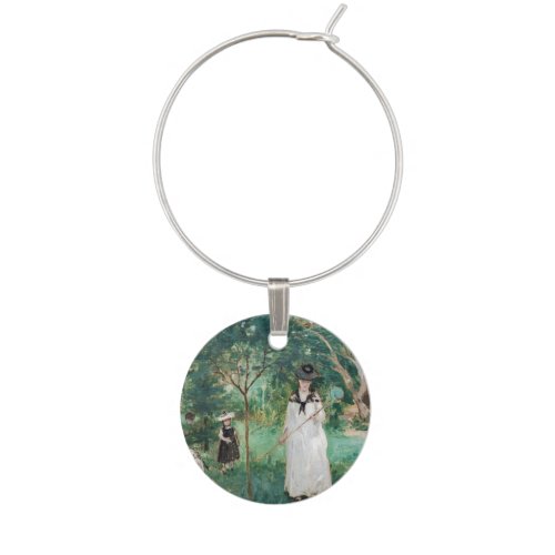 Berthe Morisot _ The Butterfly Hunt Wine Charm