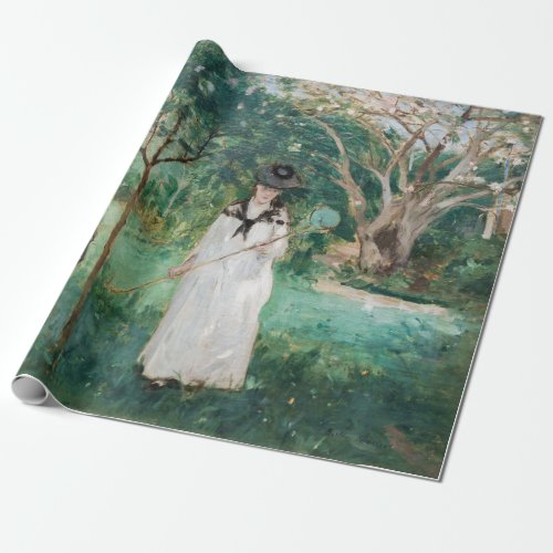 Berthe Morisot _ The Butterfly Hunt Wrapping Paper