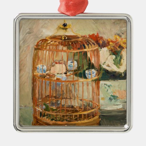 Berthe Morisot _ The Cage Metal Ornament