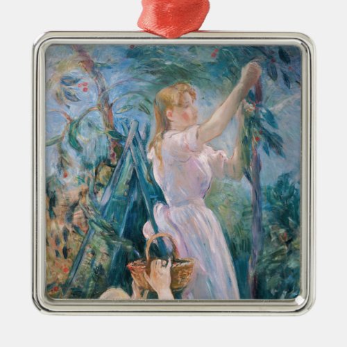 Berthe Morisot _ The Cherry Picker Metal Ornament