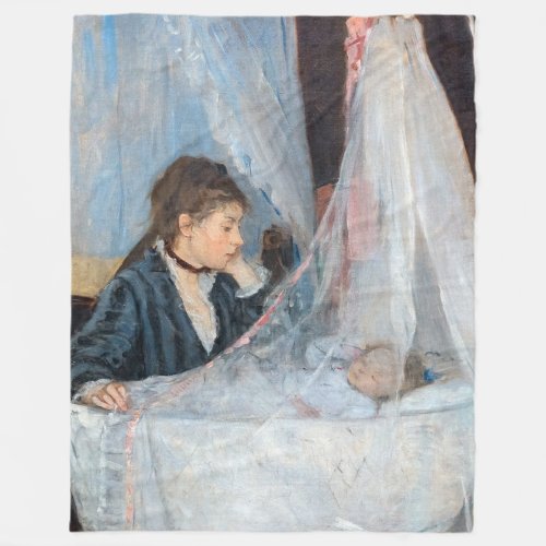Berthe Morisot _ The Cradle Fleece Blanket