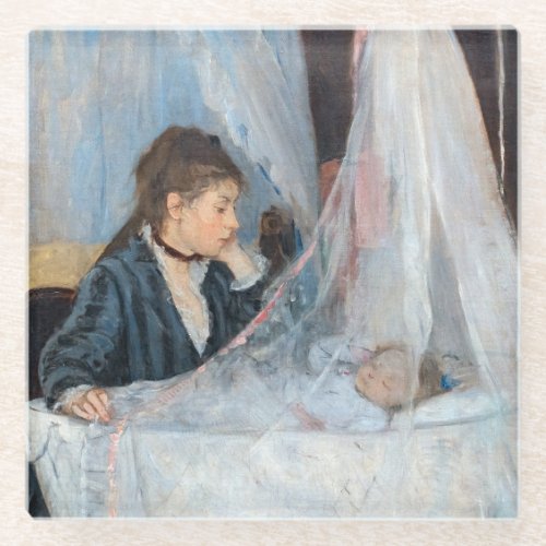 Berthe Morisot _ The Cradle Glass Coaster