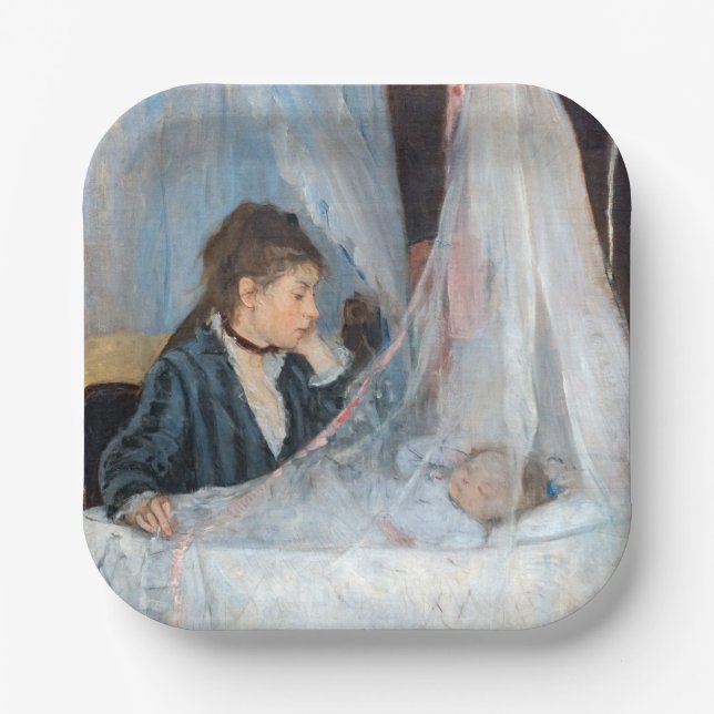 Berthe Morisot - The Cradle Paper Plates (Front)