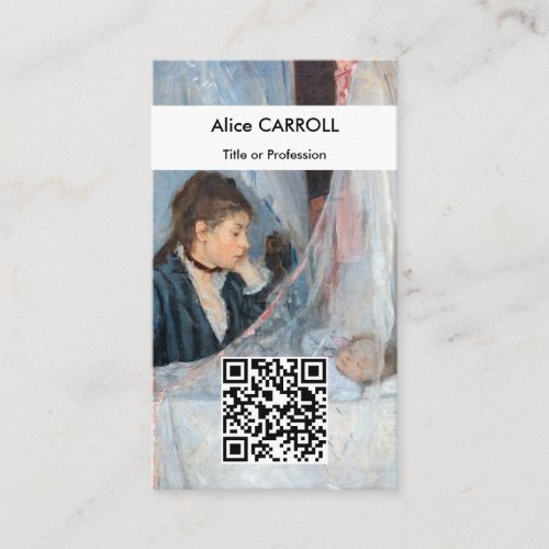 Berthe Morisot _ The Cradle _ QR Code Business Card