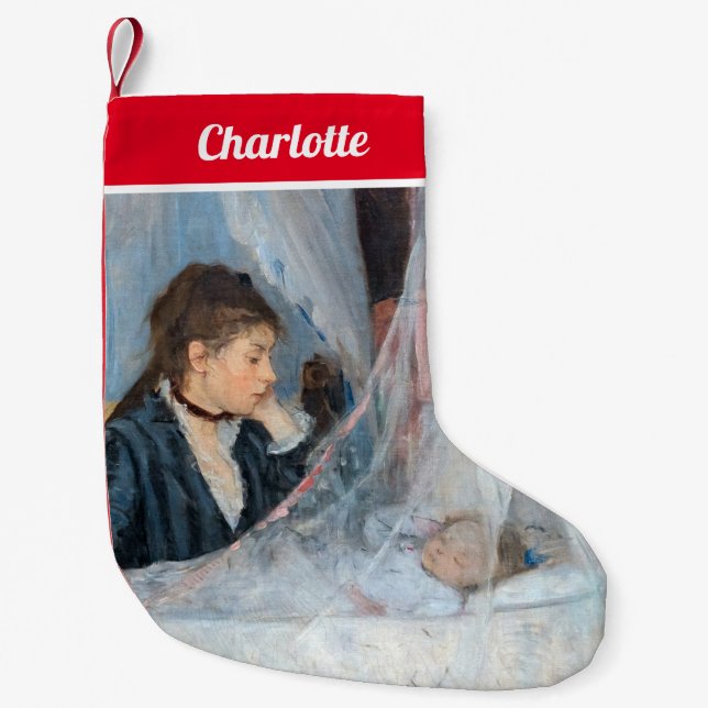 Berthe Morisot - The Cradle Small Christmas Stocking (Front)