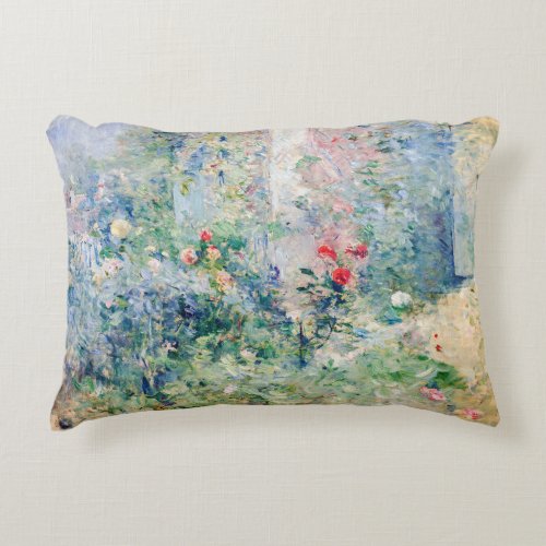 Berthe Morisot _ The Garden at Bougival Accent Pillow