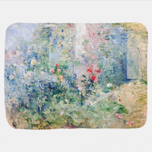 Berthe Morisot - The Garden at Bougival Baby Blanket (Horizontal)