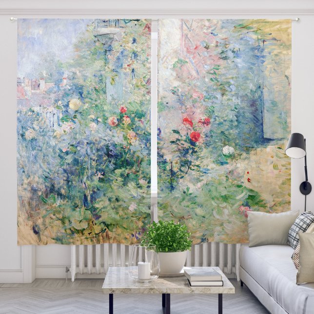 Berthe Morisot - The Garden at Bougival Blackout Curtains (Living Room)