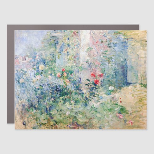 Berthe Morisot _ The Garden at Bougival Car Magnet