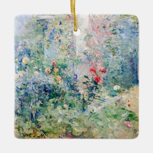 Berthe Morisot _ The Garden at Bougival Ceramic Ornament