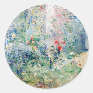 Berthe Morisot - The Garden at Bougival Classic Round Sticker