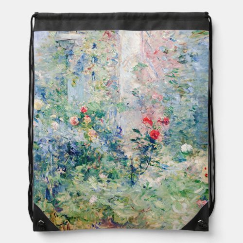 Berthe Morisot _ The Garden at Bougival Drawstring Bag