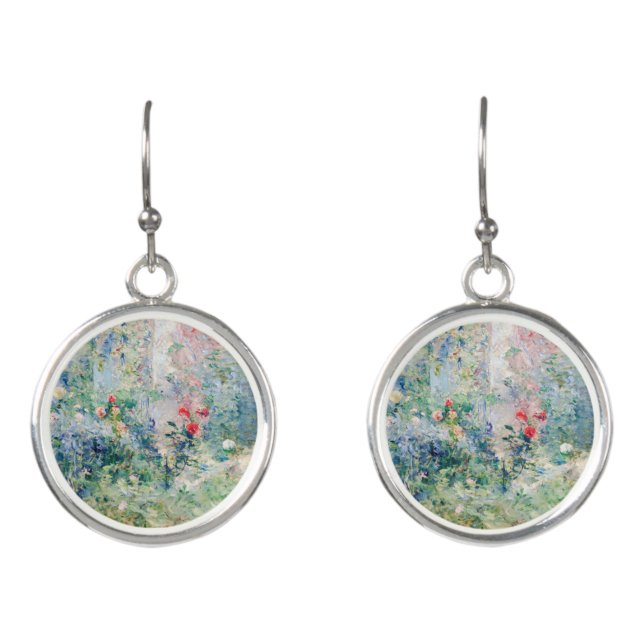 Berthe Morisot - The Garden at Bougival Earrings (Front)