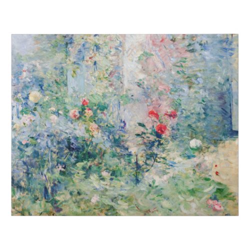 Berthe Morisot _ The Garden at Bougival Faux Canvas Print