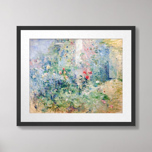 Berthe Morisot - The Garden at Bougival Framed Art (Framed Front)