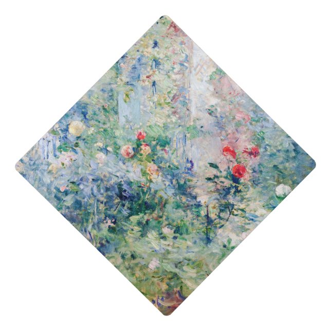 Berthe Morisot - The Garden at Bougival Graduation Cap Topper (Front)
