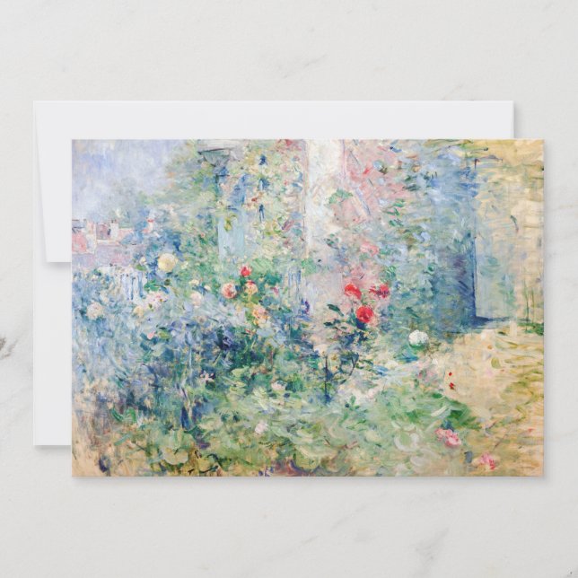 Berthe Morisot - The Garden at Bougival Invitation (Front)