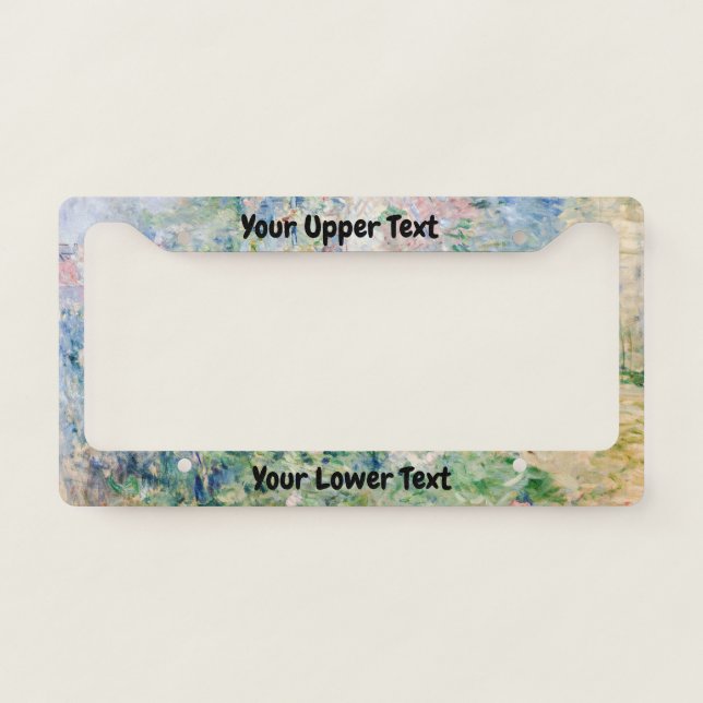 Berthe Morisot - The Garden at Bougival License Plate Frame (Front)