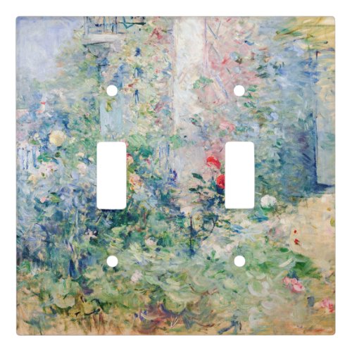 Berthe Morisot _ The Garden at Bougival Light Switch Cover