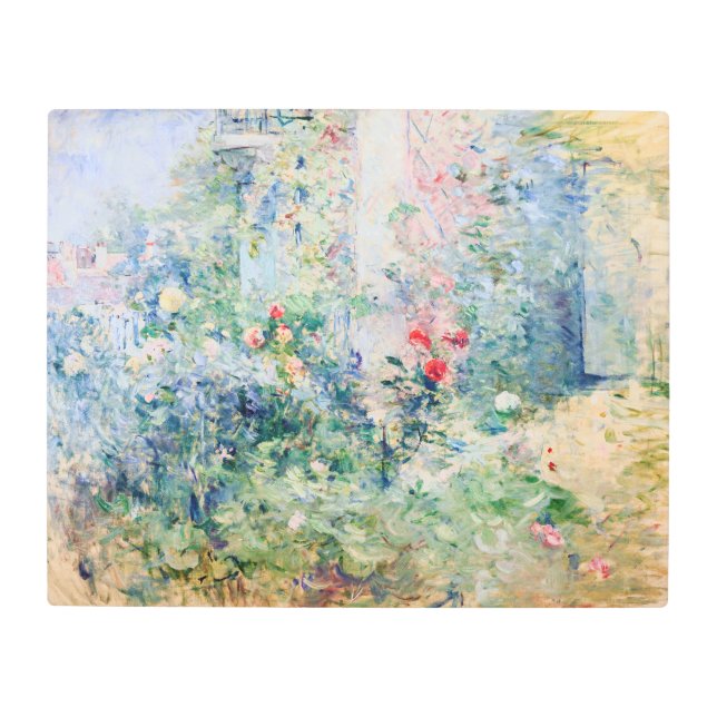 Berthe Morisot - The Garden at Bougival Metal Print (Front)