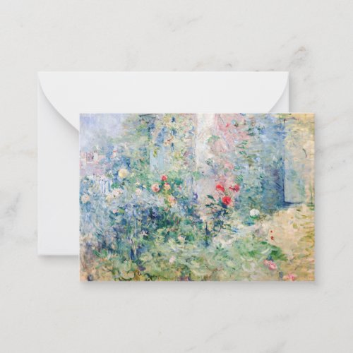 Berthe Morisot _ The Garden at Bougival Note Card