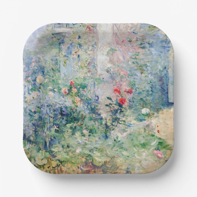 Berthe Morisot - The Garden at Bougival Paper Plates (Front)