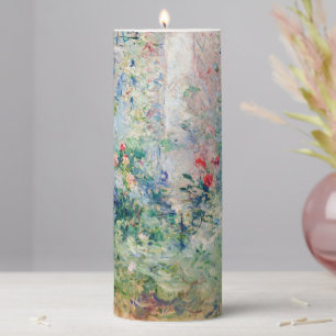 Berthe Morisot - The Garden at Bougival Pillar Candle
