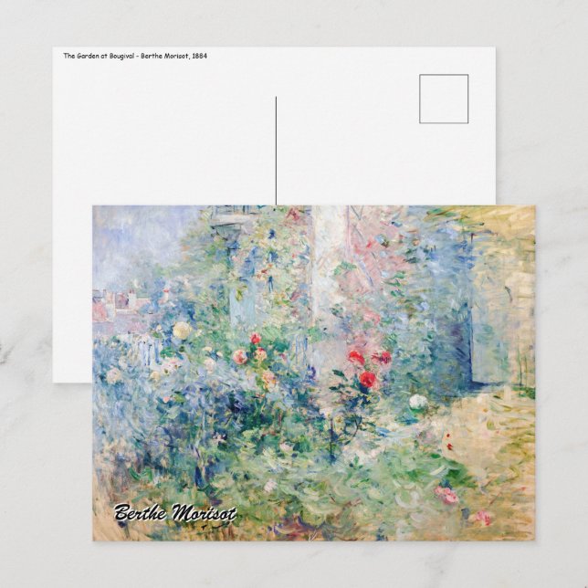 Berthe Morisot - The Garden at Bougival Postcard (Front/Back)