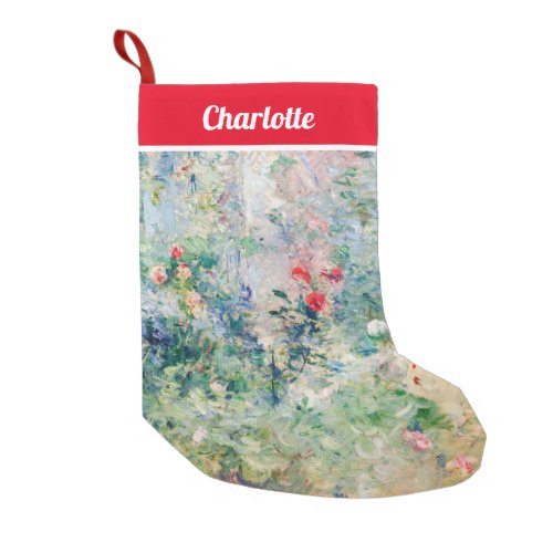 Berthe Morisot _ The Garden at Bougival Small Christmas Stocking
