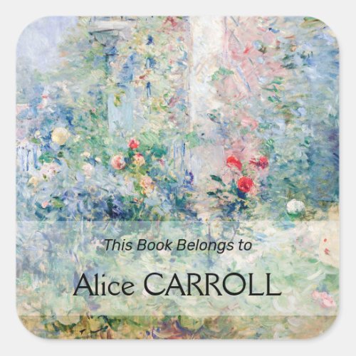 Berthe Morisot _ The Garden at Bougival Square Sticker