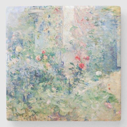Berthe Morisot _ The Garden at Bougival Stone Coaster