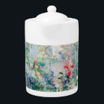 Berthe Morisot - The Garden at Bougival Teapot<br><div class="desc">The Garden at Bougival / Le jardin a Bougival - Berthe Morisot, 1884</div>