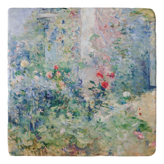Berthe Morisot - The Garden at Bougival Trivet (Front)