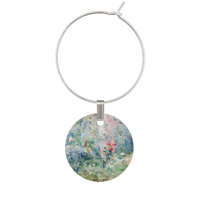 Berthe Morisot - The Garden at Bougival Wine Charm (Front)
